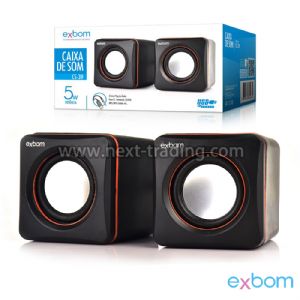Caixa de Som 2.0 para Computador e Smartphone