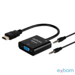 CONVERSOR HDMI PARA VGA COM AUDIO P2