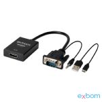 CONVERSOR VGA PARA HDMI COM AUDIO P2