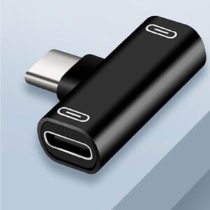 ADAPTADOR FONE 2 EM 1 CARREGAR E OUVIR MÚSICA TYPE-C