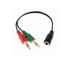 Cabo Adaptador P3 Fêmea Para 2 P2 Macho
