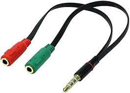 Cabo Adaptador P3 Macho Para 2 P2 Femea