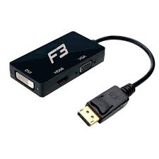 Conversor Displayport - Vga/Hdmi/Dvi (Macho-Fêmeas)