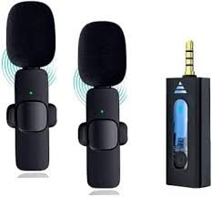Microfone Lapela Sem Fio COM BASE E DUPLO